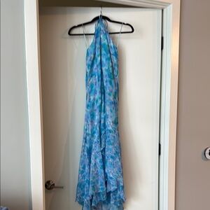 French Connection Blue Floral Midi Dress